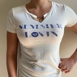 ROXY short sleeved fitted t-shirt